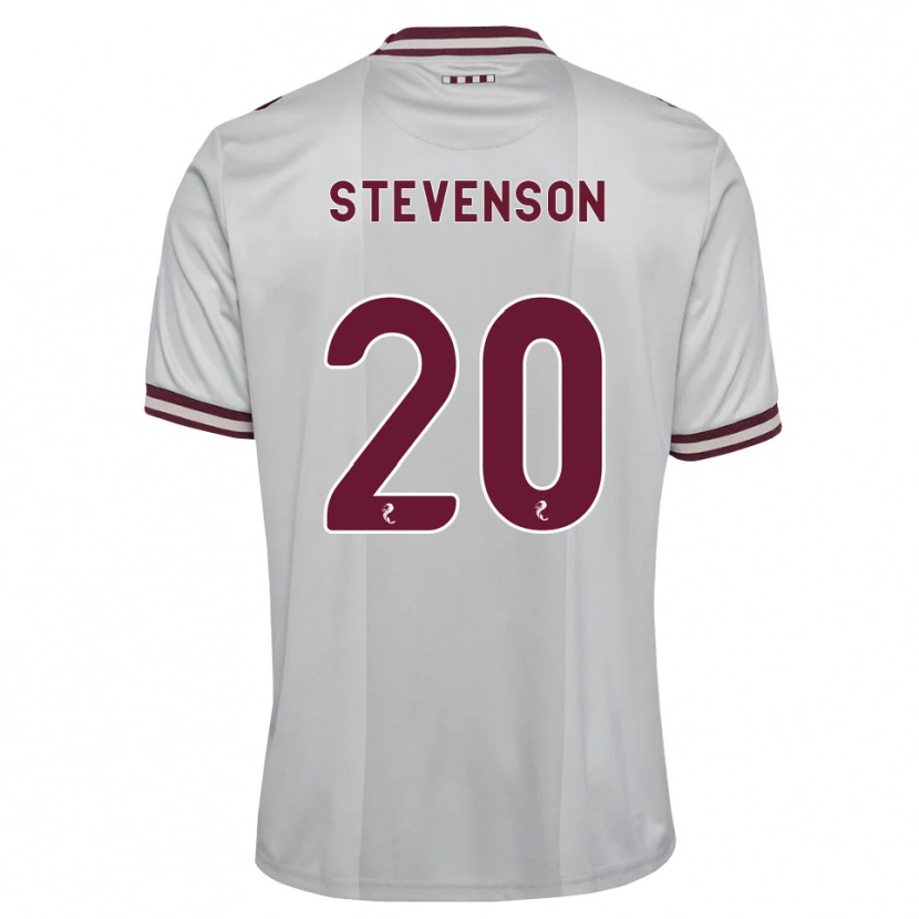 Danxen Femme Maillot Gus Stevenson #20 Blanc Bordeaux Tenues Extérieur 2026/27 T-Shirt