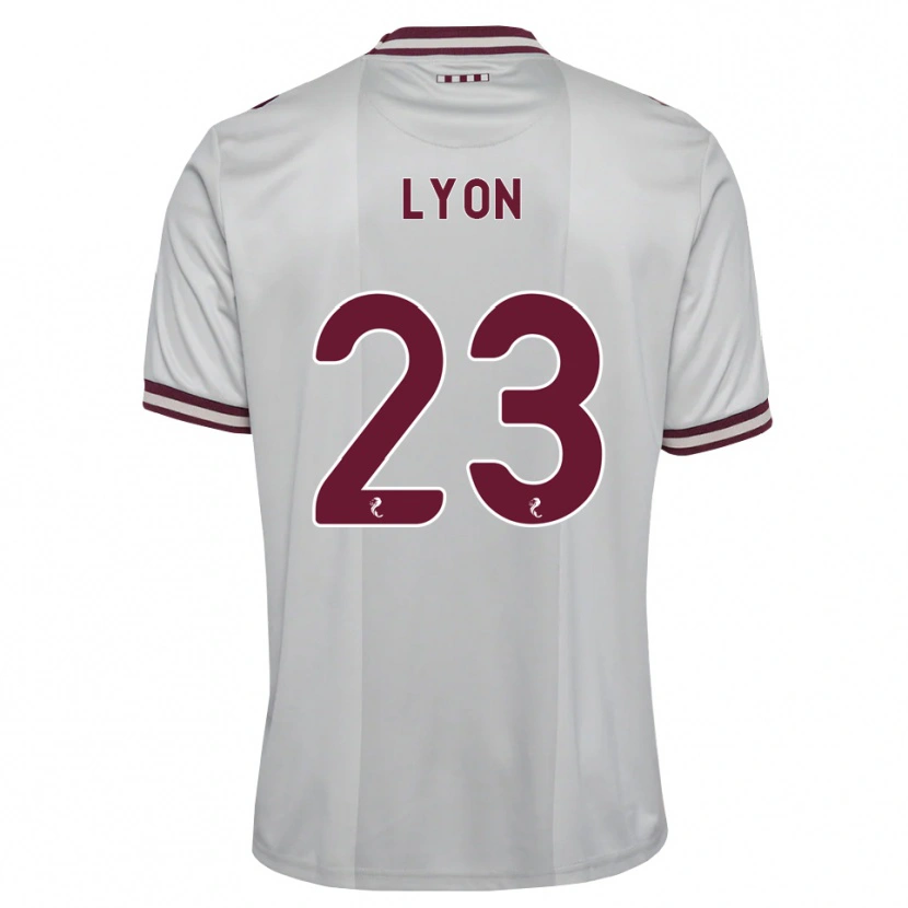 Danxen Femme Maillot Jack Lyon #23 Blanc Bordeaux Tenues Extérieur 2026/27 T-Shirt