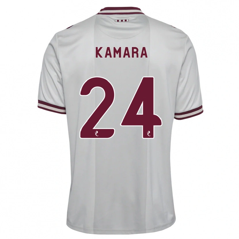 Danxen Femme Maillot Mj Kamson-Kamara #24 Blanc Bordeaux Tenues Extérieur 2026/27 T-Shirt