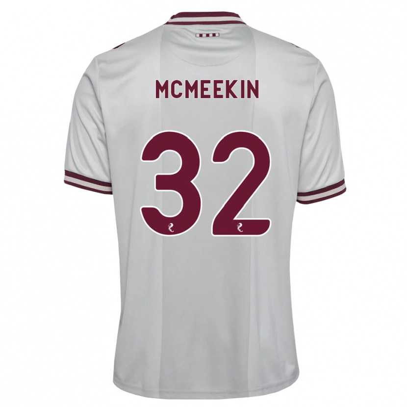 Danxen Femme Maillot Keir Mcmeekin #32 Blanc Bordeaux Tenues Extérieur 2026/27 T-Shirt