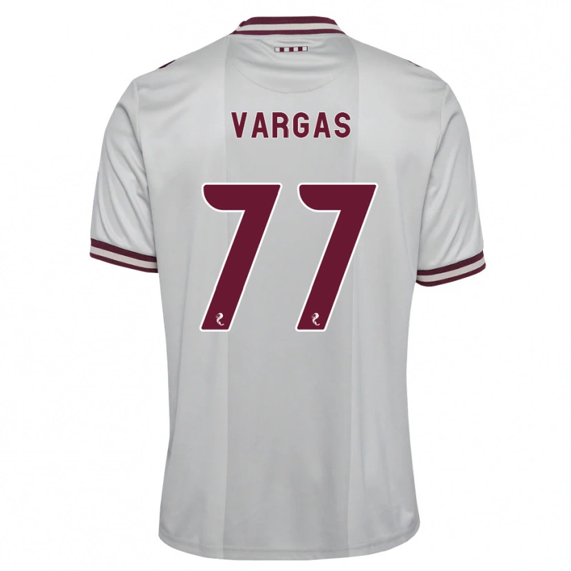 Danxen Femme Maillot Kenneth Vargas #77 Blanc Bordeaux Tenues Extérieur 2026/27 T-Shirt