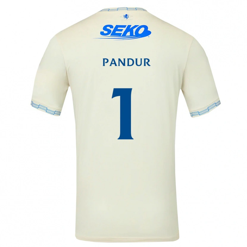 Danxen Femme Maillot Ivor Pandur #1 Bleu Ciel Vif Blanc Tenues Extérieur 2026/27 T-Shirt