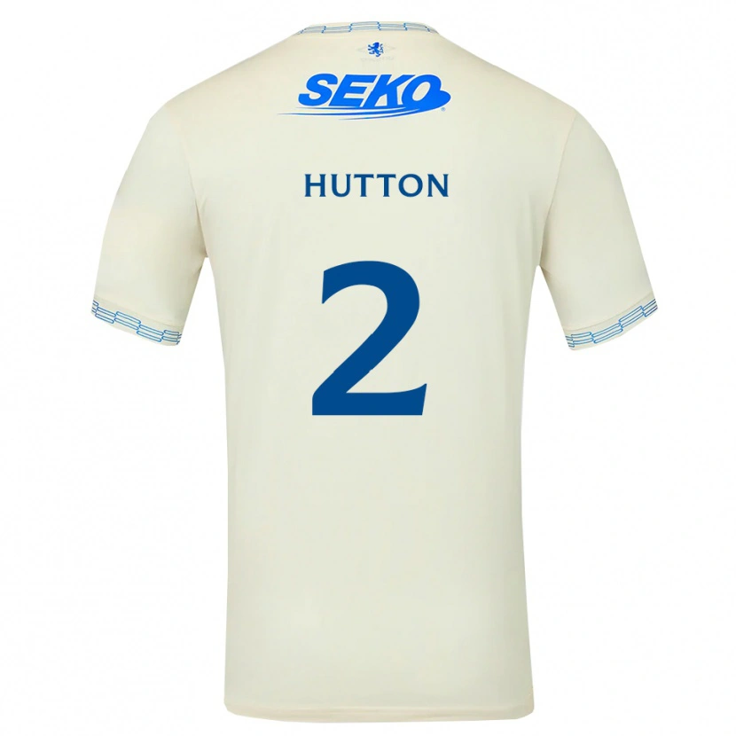 Danxen Femme Maillot Ben Hutton #2 Bleu Ciel Vif Blanc Tenues Extérieur 2026/27 T-Shirt