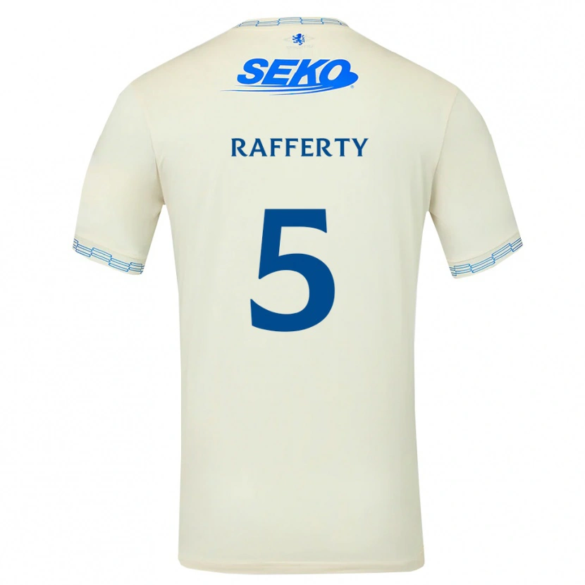 Danxen Femme Maillot Laura Rafferty #5 Bleu Ciel Vif Blanc Tenues Extérieur 2026/27 T-Shirt