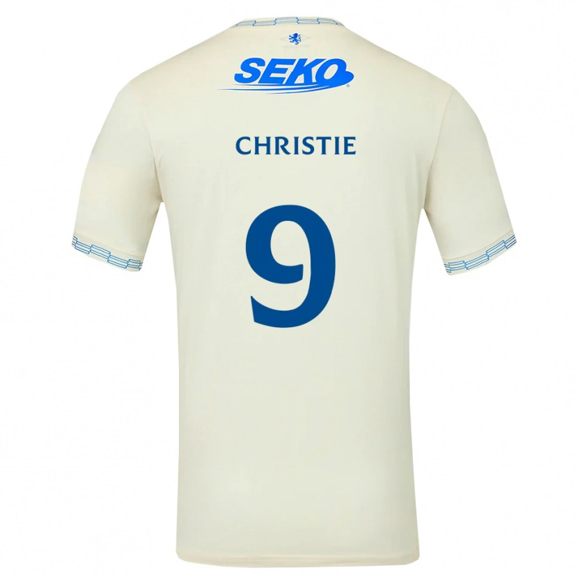Danxen Femme Maillot Cormac Christie #9 Bleu Ciel Vif Blanc Tenues Extérieur 2026/27 T-Shirt