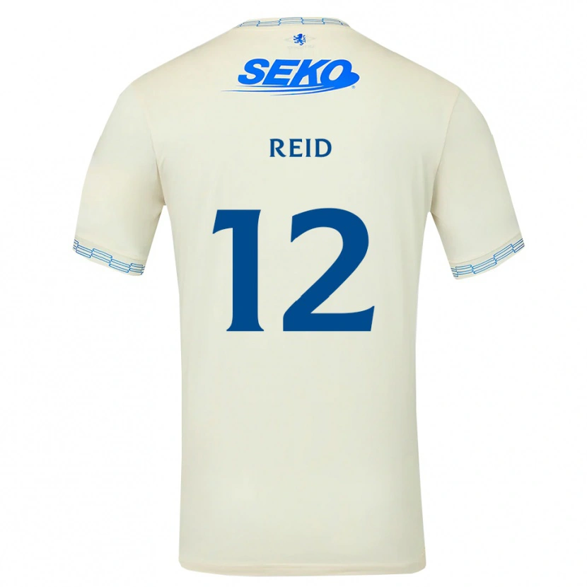 Danxen Femme Maillot James Reid #12 Bleu Ciel Vif Blanc Tenues Extérieur 2026/27 T-Shirt