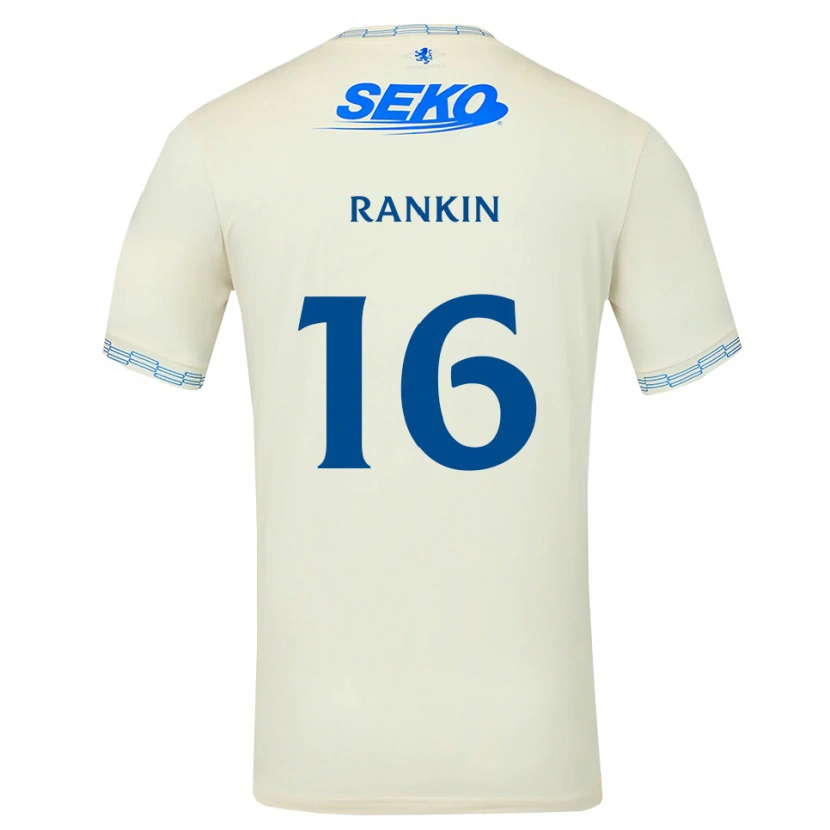 Danxen Femme Maillot Luca Rankin #16 Bleu Ciel Vif Blanc Tenues Extérieur 2026/27 T-Shirt