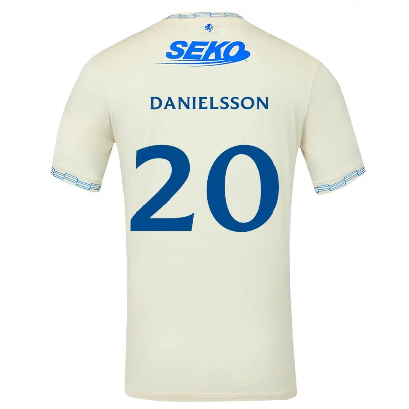 Danxen Femme Maillot Jenny Julia Danielsson #20 Bleu Ciel Vif Blanc Tenues Extérieur 2026/27 T-Shirt