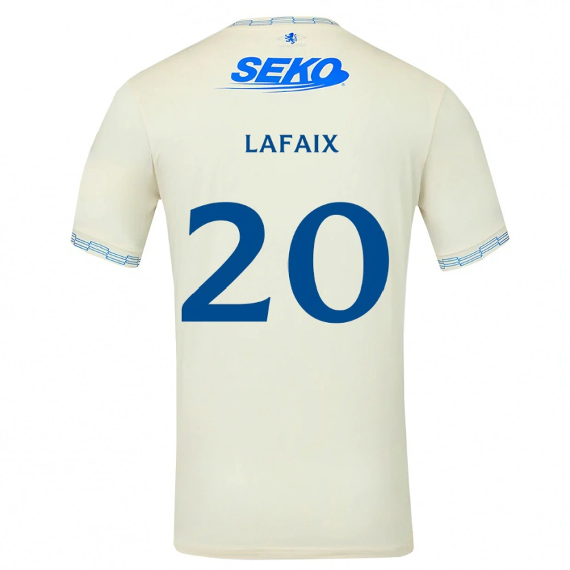 Danxen Femme Maillot Camille Lafaix #20 Bleu Ciel Vif Blanc Tenues Extérieur 2026/27 T-Shirt