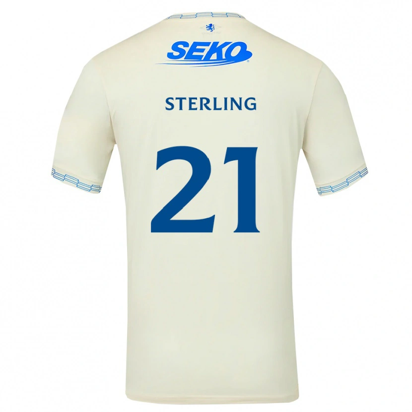 Danxen Femme Maillot Dujon Sterling #21 Bleu Ciel Vif Blanc Tenues Extérieur 2026/27 T-Shirt