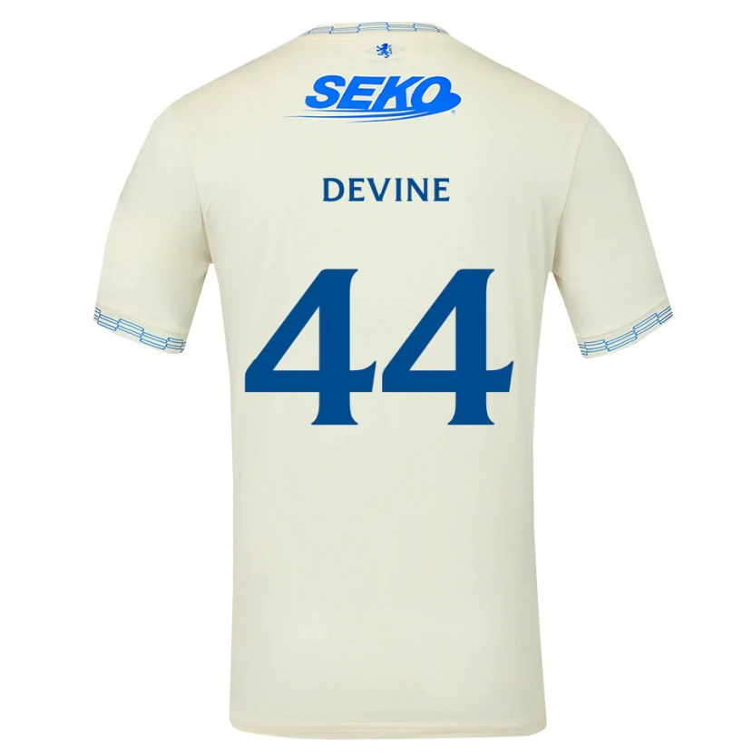Danxen Femme Maillot Adam Devine #44 Bleu Ciel Vif Blanc Tenues Extérieur 2026/27 T-Shirt