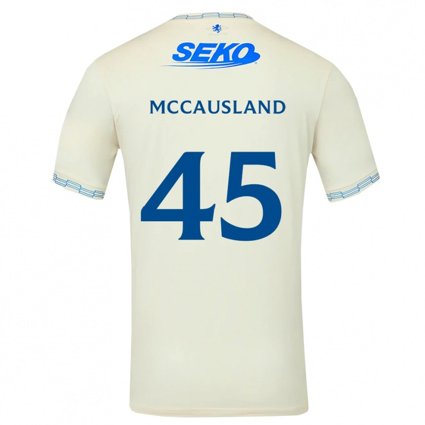 Danxen Femme Maillot Ross Mccausland #45 Bleu Ciel Vif Blanc Tenues Extérieur 2026/27 T-Shirt