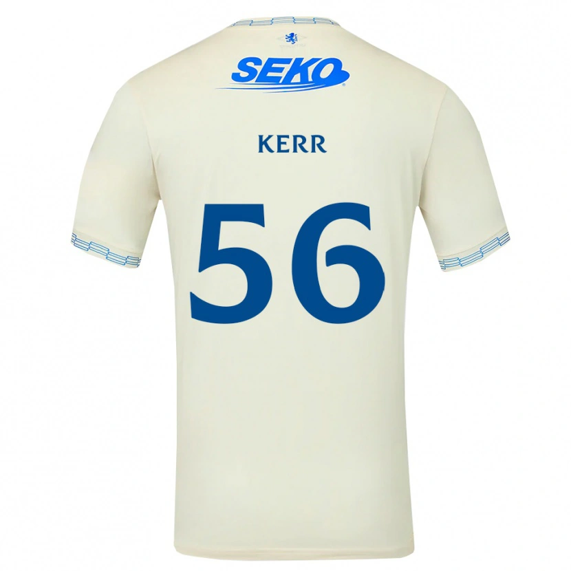 Danxen Femme Maillot Arran Kerr #56 Bleu Ciel Vif Blanc Tenues Extérieur 2026/27 T-Shirt