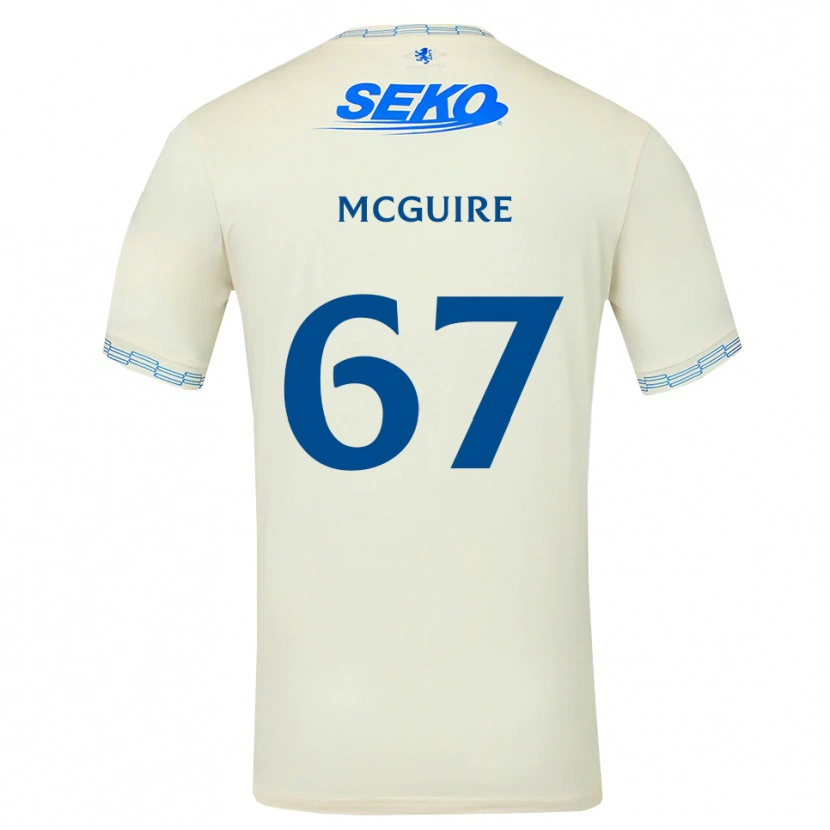 Danxen Femme Maillot Rydnn Mcguire #67 Bleu Ciel Vif Blanc Tenues Extérieur 2026/27 T-Shirt