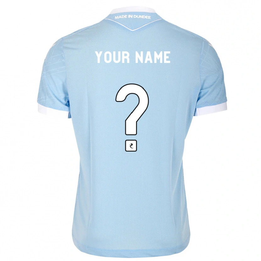 Danxen Femme Maillot Votre Nom #0 Bleu Ciel Clair Blanc Tenues Extérieur 2026/27 T-Shirt