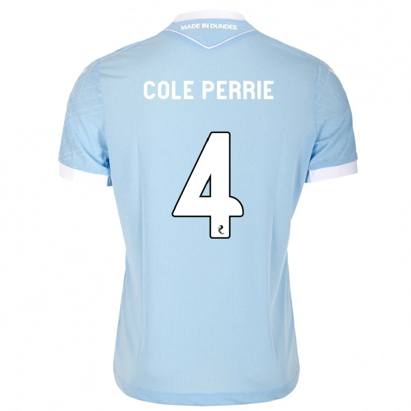 Danxen Femme Maillot Cole Perrie #4 Bleu Ciel Clair Blanc Tenues Extérieur 2026/27 T-Shirt