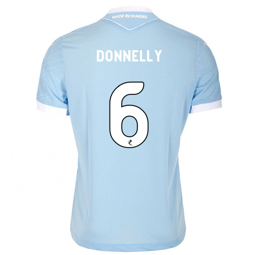 Danxen Femme Maillot Aaron Donnelly #6 Bleu Ciel Clair Blanc Tenues Extérieur 2026/27 T-Shirt