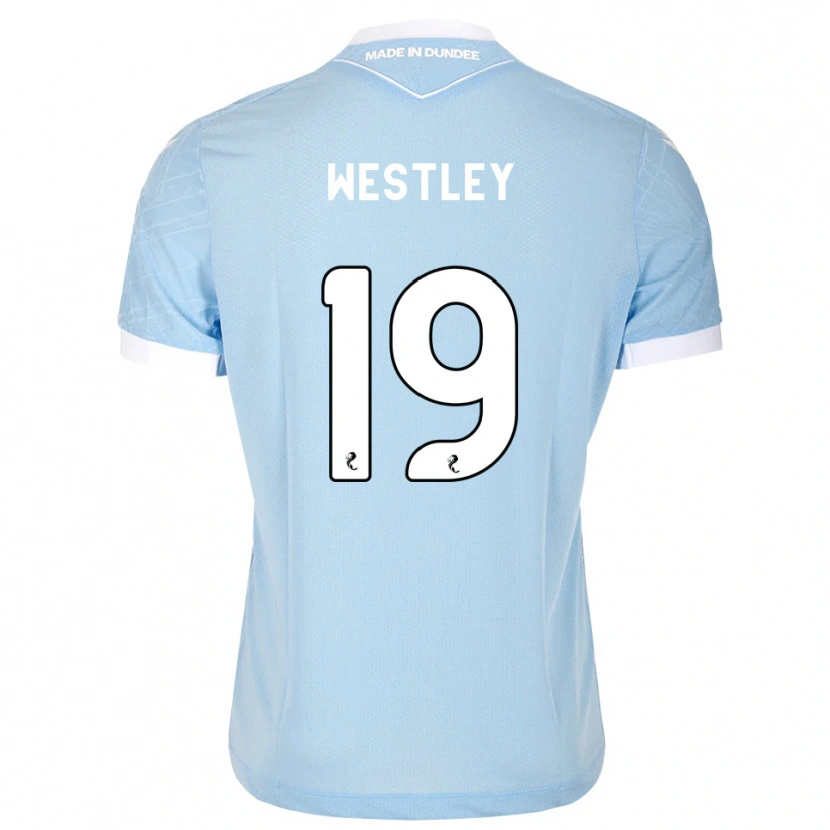Danxen Femme Maillot Joe Westley #19 Bleu Ciel Clair Blanc Tenues Extérieur 2026/27 T-Shirt