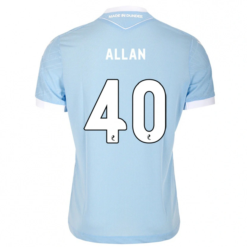 Danxen Femme Maillot Finlay Allan #40 Bleu Ciel Clair Blanc Tenues Extérieur 2026/27 T-Shirt