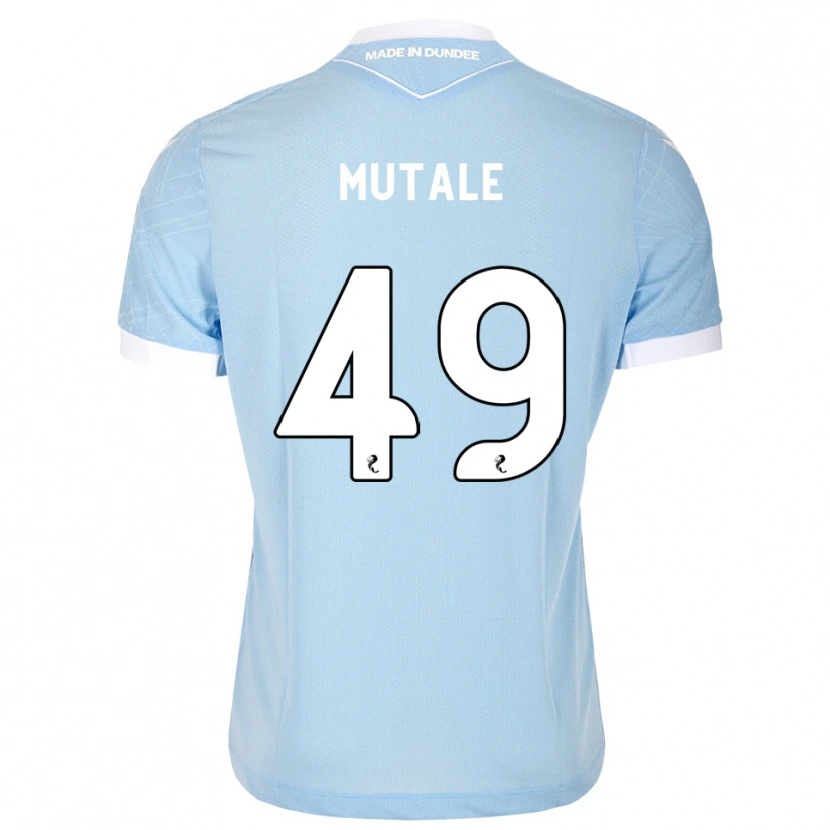 Danxen Femme Maillot Euan Mutale #49 Bleu Ciel Clair Blanc Tenues Extérieur 2026/27 T-Shirt