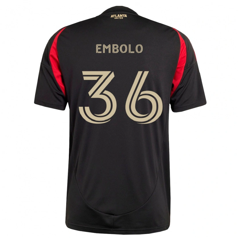 Danxen Femme Maillot Breel Embolo #36 Noir Rouge Tenues Domicile 2026/27 T-Shirt