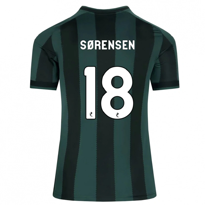 Danxen Femme Maillot Oliver Sørensen #18 Gris Ardoise Foncé Noir Tenues Extérieur 2026/27 T-Shirt