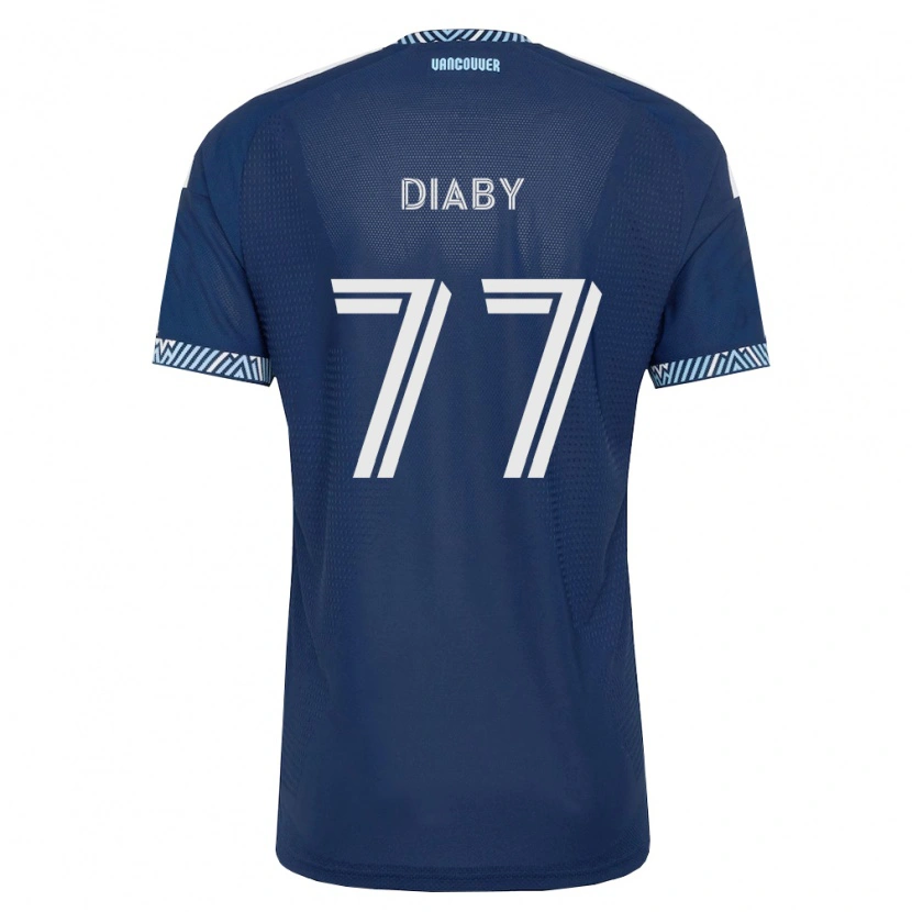 Danxen Femme Maillot Yadaly Diaby #77 Bleu Foncé Blanc Tenues Extérieur 2026/27 T-Shirt