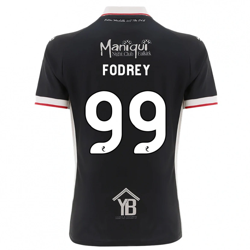 Danxen Enfant Maillot Cj Fodrey #99 Noir Blanc Rouge Tenues Domicile 2026/27 T-Shirt