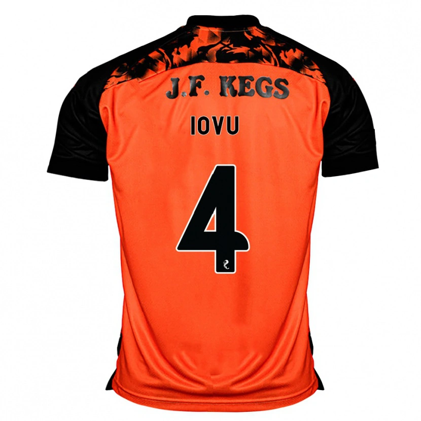 Danxen Enfant Maillot Iurie Iovu #4 Orange Noir Blanc Tenues Domicile 2026/27 T-Shirt