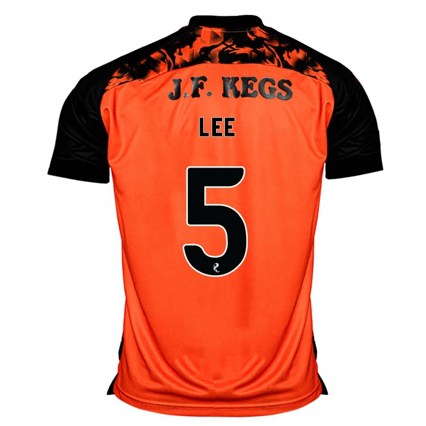 Danxen Enfant Maillot Brodie Lee #5 Orange Noir Blanc Tenues Domicile 2026/27 T-Shirt