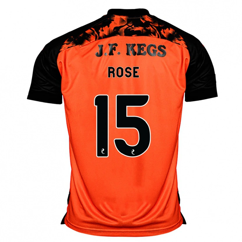 Danxen Enfant Maillot Lachlan Rose #15 Orange Noir Blanc Tenues Domicile 2026/27 T-Shirt
