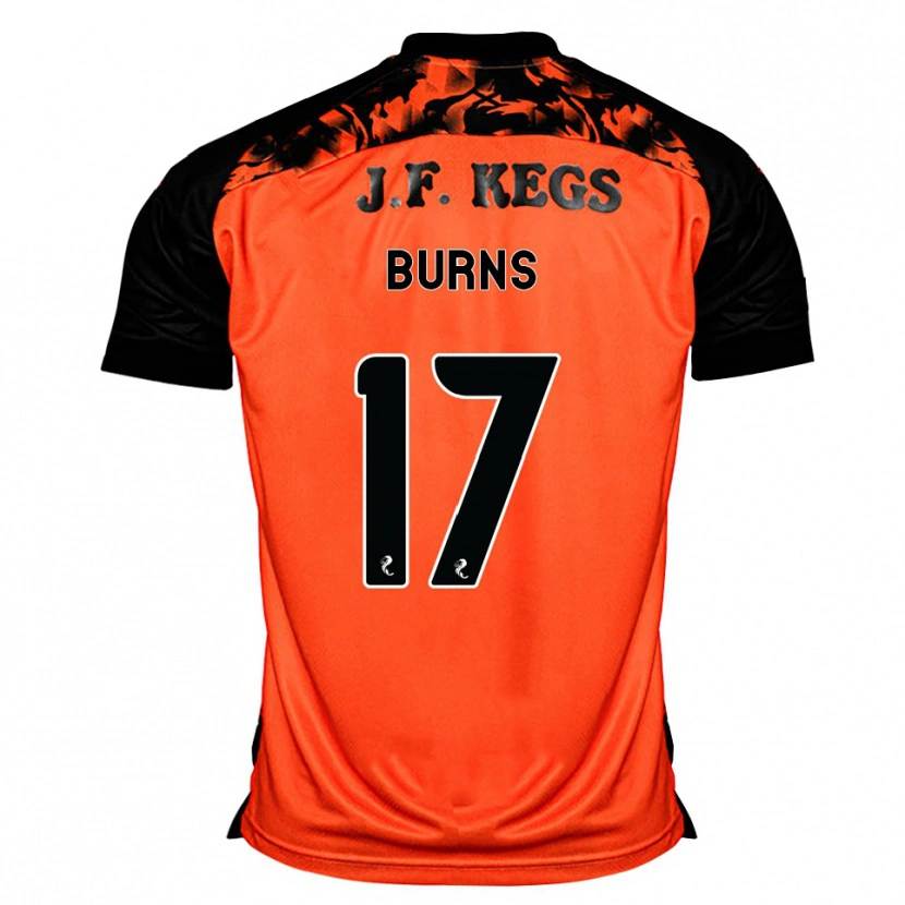 Danxen Enfant Maillot Megan Burns #17 Orange Noir Blanc Tenues Domicile 2026/27 T-Shirt