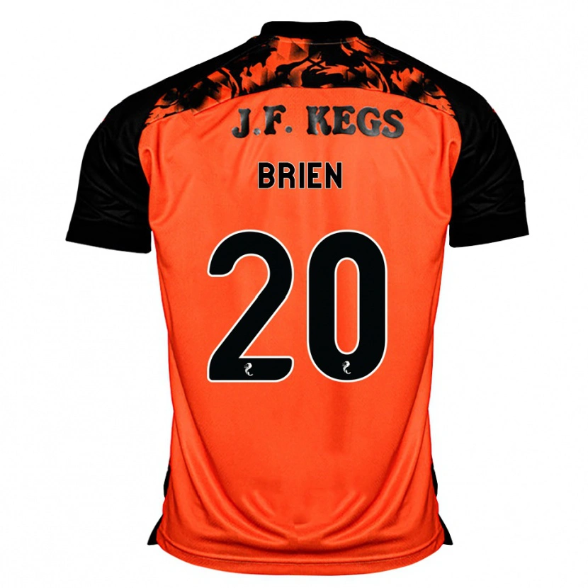 Danxen Enfant Maillot Freya Brien #20 Orange Noir Blanc Tenues Domicile 2026/27 T-Shirt