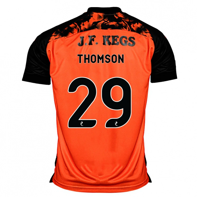 Danxen Enfant Maillot Miller Thomson #29 Orange Noir Blanc Tenues Domicile 2026/27 T-Shirt