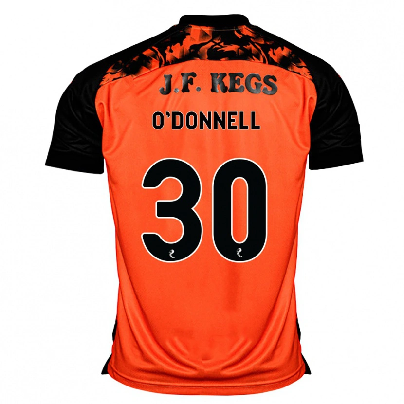 Danxen Enfant Maillot Lewis O'donnell #30 Orange Noir Blanc Tenues Domicile 2026/27 T-Shirt
