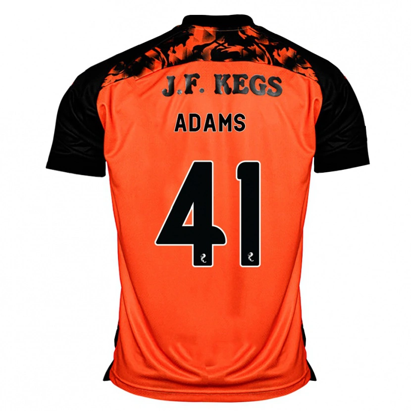 Danxen Enfant Maillot Ruairidh Adams #41 Orange Noir Blanc Tenues Domicile 2026/27 T-Shirt
