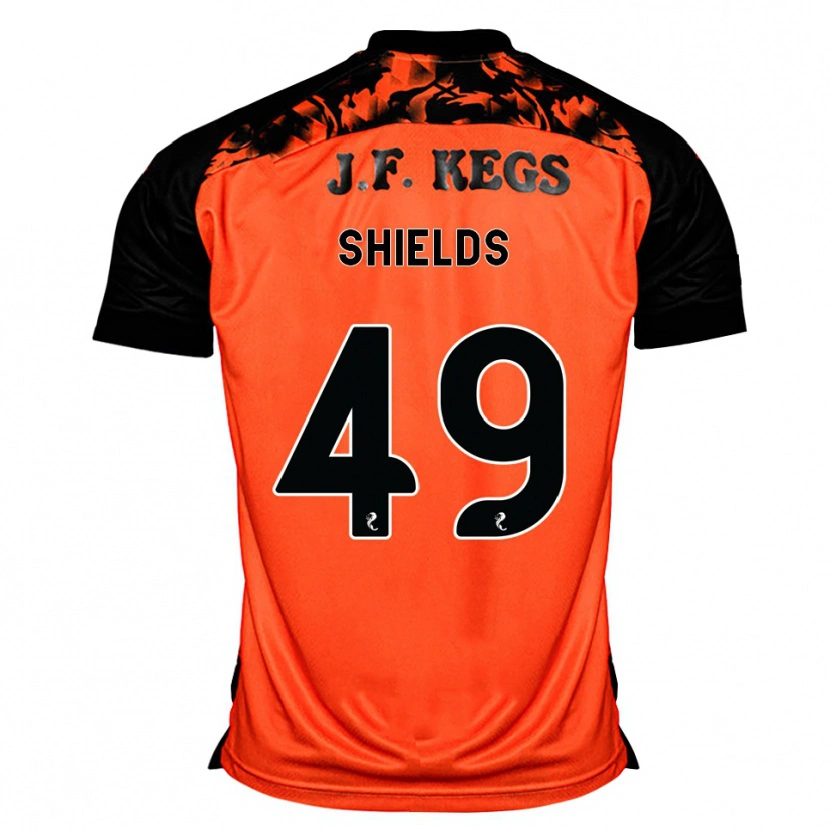 Danxen Enfant Maillot Conal Shields #49 Orange Noir Blanc Tenues Domicile 2026/27 T-Shirt