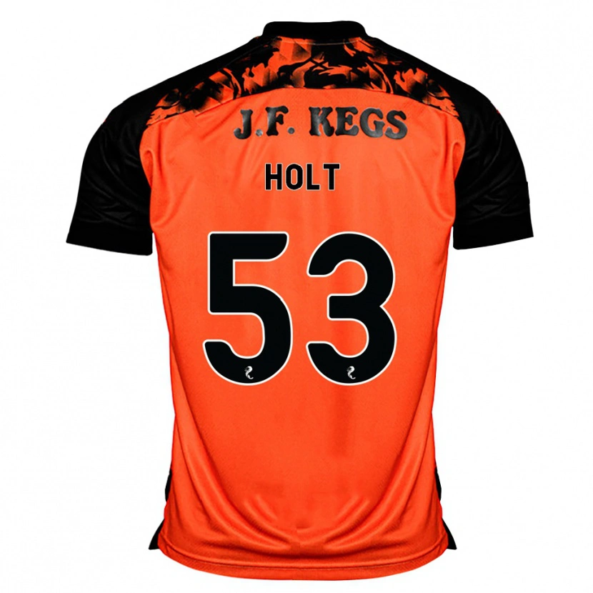 Danxen Enfant Maillot Josh Holt #53 Orange Noir Blanc Tenues Domicile 2026/27 T-Shirt