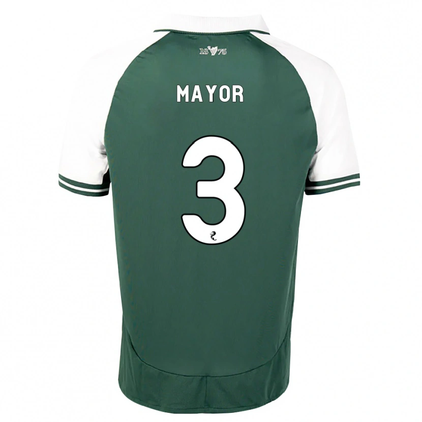 Danxen Enfant Maillot Adam Mayor #3 Vert Marin Blanc Tenues Domicile 2026/27 T-Shirt