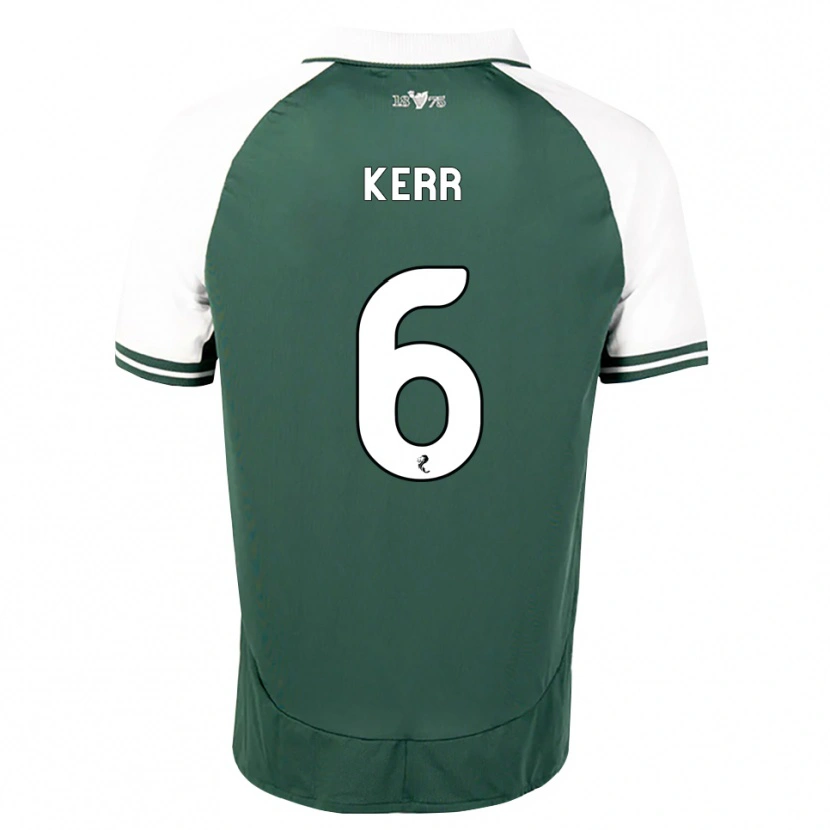 Danxen Enfant Maillot Jason Kerr #6 Vert Marin Blanc Tenues Domicile 2026/27 T-Shirt