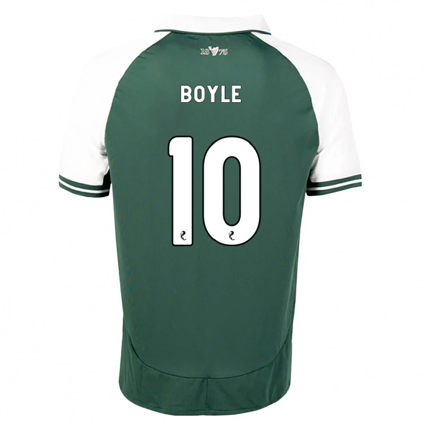 Danxen Enfant Maillot Martin Boyle #10 Vert Marin Blanc Tenues Domicile 2026/27 T-Shirt