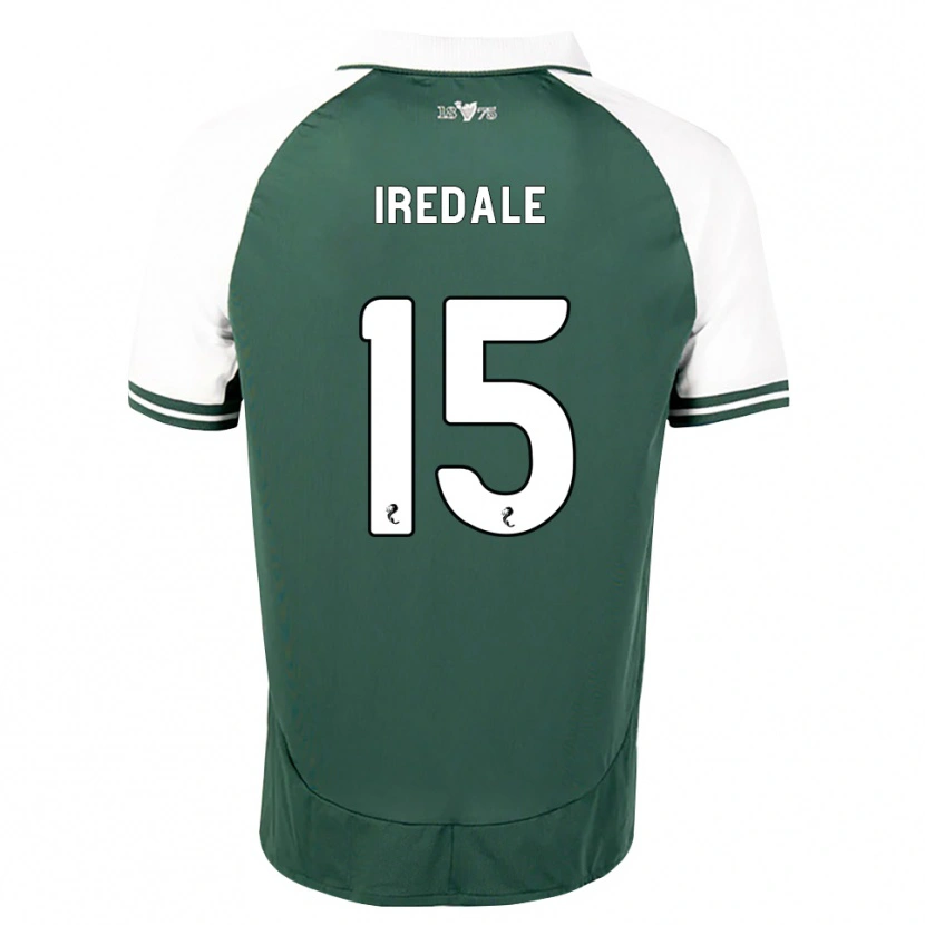 Danxen Enfant Maillot Jack Iredale #15 Vert Marin Blanc Tenues Domicile 2026/27 T-Shirt