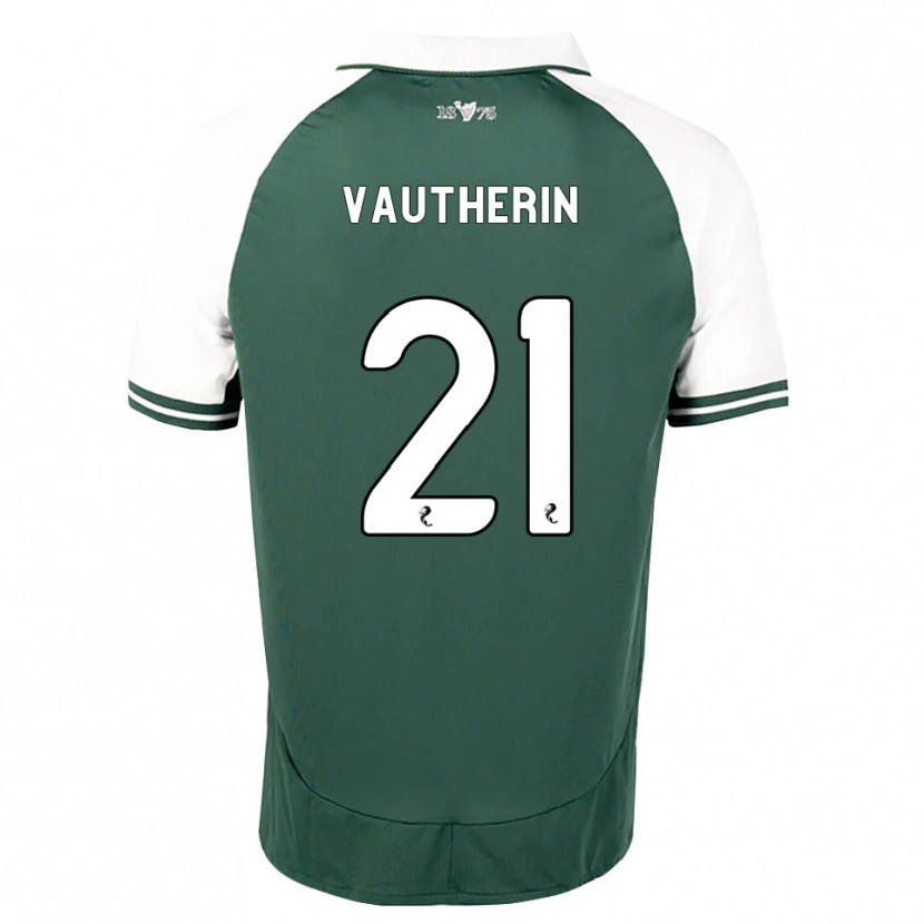 Danxen Enfant Maillot Sam Vautherin #21 Vert Marin Blanc Tenues Domicile 2026/27 T-Shirt