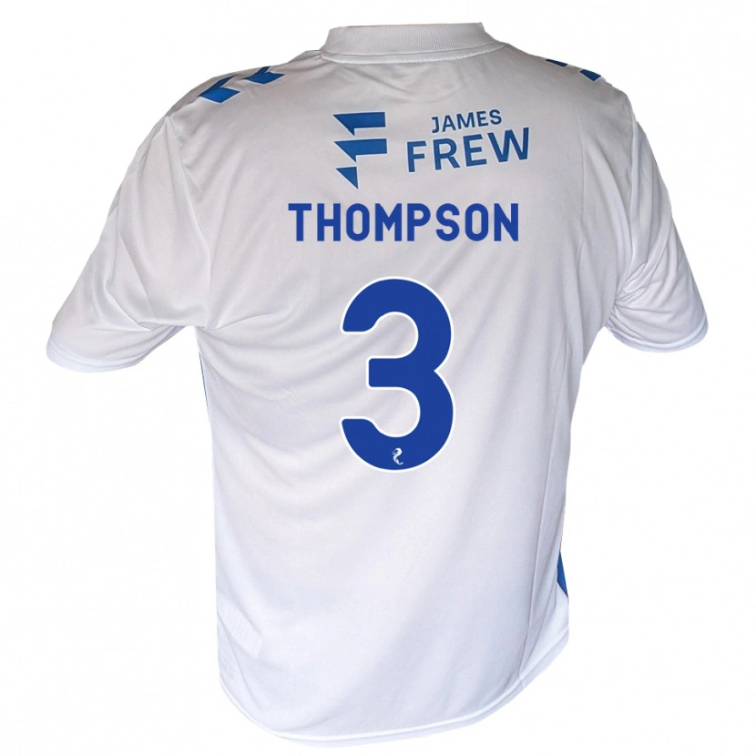 Danxen Enfant Maillot Dominic Thompson #3 Bleu Royal Blanc Tenues Domicile 2026/27 T-Shirt
