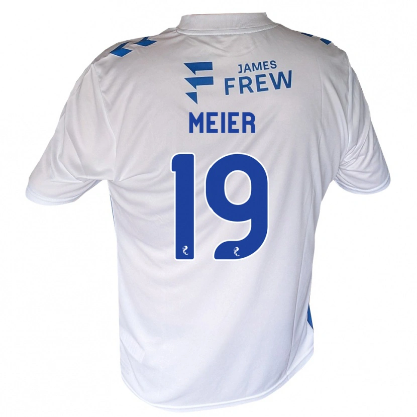 Danxen Enfant Maillot Jonathan Meier #19 Bleu Royal Blanc Tenues Domicile 2026/27 T-Shirt