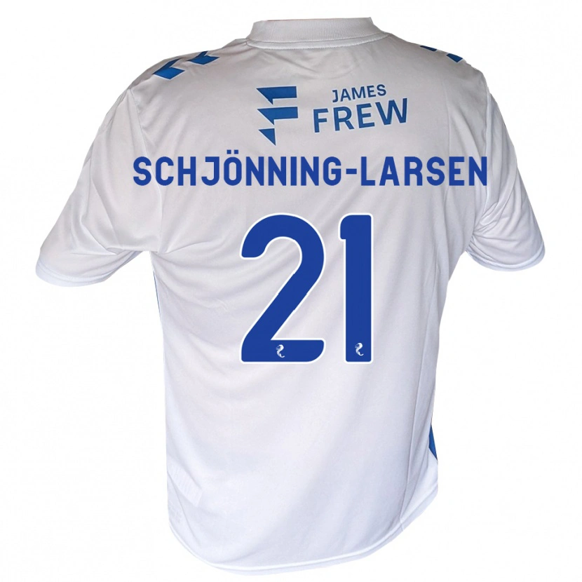 Danxen Enfant Maillot Michael Schjönning-Larsen #21 Bleu Royal Blanc Tenues Domicile 2026/27 T-Shirt