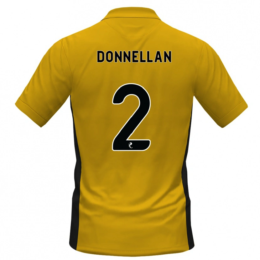 Danxen Enfant Maillot Shaun Donnellan #2 Orange Noir Tenues Domicile 2026/27 T-Shirt