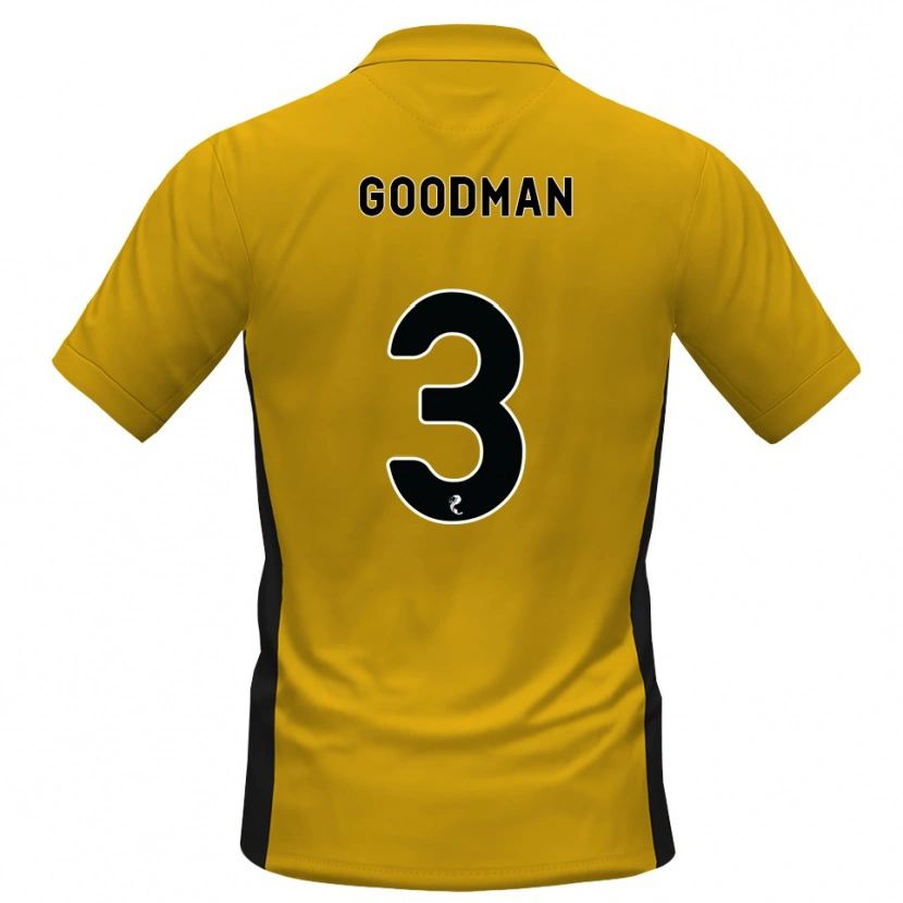 Danxen Enfant Maillot Mya Goodman #3 Orange Noir Tenues Domicile 2026/27 T-Shirt