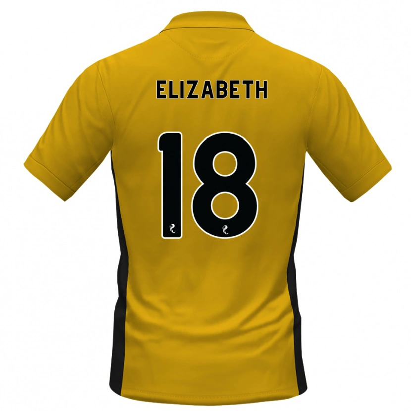 Danxen Enfant Maillot Ashley Elizabeth #18 Orange Noir Tenues Domicile 2026/27 T-Shirt