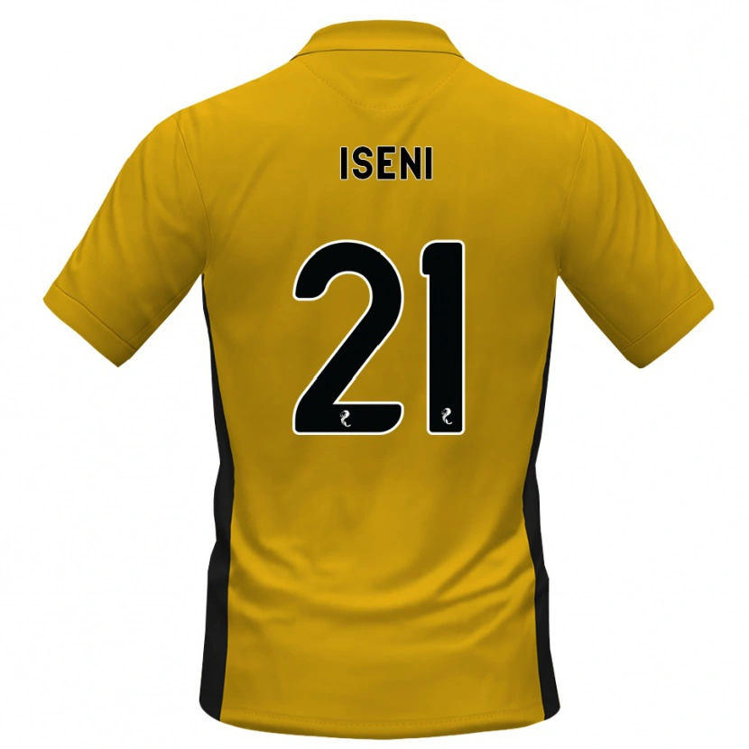 Danxen Enfant Maillot Besir Iseni #21 Orange Noir Tenues Domicile 2026/27 T-Shirt